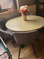 ronde eetafel met 4 stoelen 120 euro tafel 1.20, Huis en Inrichting, Tafels | Eettafels, Rond, Ophalen of Verzenden, Vier personen