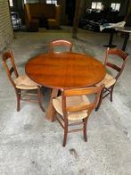 Pander eettafel plus 4 stoelen, Ophalen, Gebruikt, 100 tot 150 cm, Rond