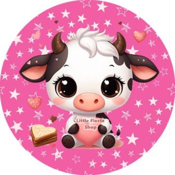 L998 icing frosting koe 20cm eetbare taart plaat print top beschikbaar voor biedingen