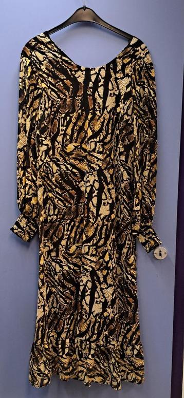Gestuz maxidress lange jurk geel bruin snakeprint 38 47288 beschikbaar voor biedingen