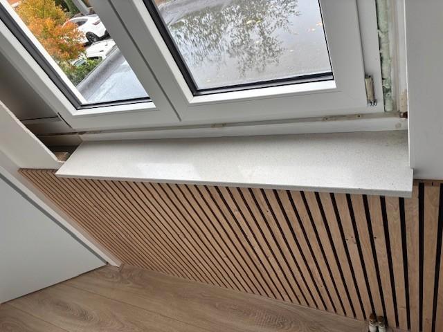 Composiet vensterbanken, Doe-het-zelf en Verbouw, Plinten en Afwerking, Gebruikt, Vensterbanken, Hardsteen, 100 tot 150 cm, Ophalen