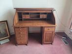 Authentiek eikenhouten secretaire / rolluikbureau, Huis en Inrichting, Kasten | Secretaires, Ophalen, Gebruikt, Traditioneel / Koloniaal / Edwardiaans