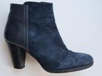 Lamica jeansblauwe suede/leer enkellaars, hoge hak en rits, Blauw, Lage of Enkellaarzen, Lamica, Ophalen of Verzenden