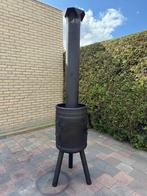 Tuinkachel rvs tuinhaard bierfust terraskachel buitenhaard, Tuin en Terras, Ophalen of Verzenden, Nieuw