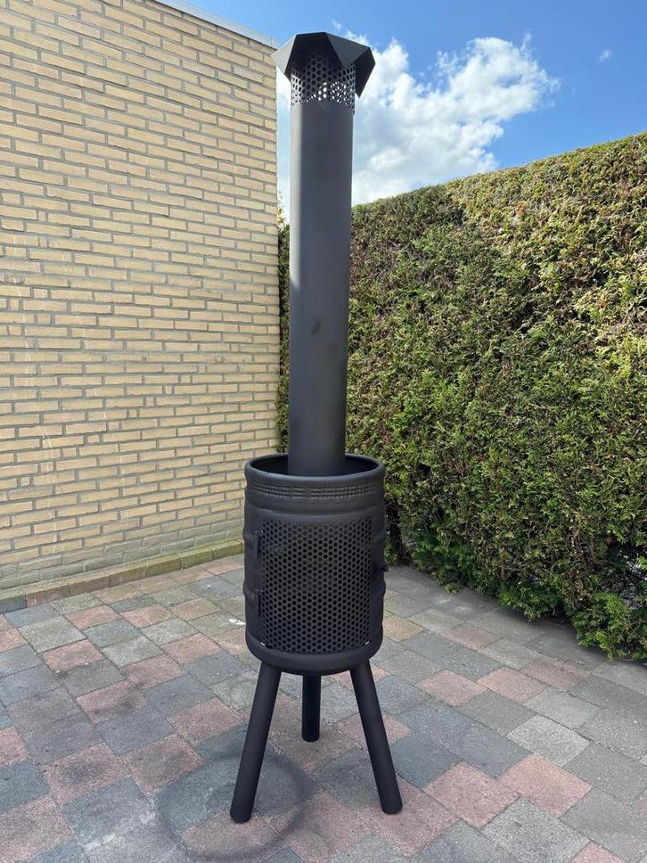 Tuinkachel rvs tuinhaard bierfust terraskachel buitenhaard, Tuin en Terras, Tuinhaarden, Nieuw, Ophalen of Verzenden