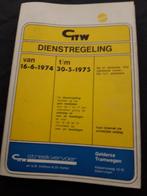 GTW dienstregeling 16-6-1974  (B ), Ophalen of Verzenden, Zo goed als nieuw, Bus of Metro, Boek of Tijdschrift