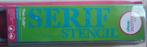 Ellison design alphabet serif stencil , nu € 20,00 excl v.k., Hobby en Vrije tijd, Scrapbooking, Ophalen of Verzenden, Nieuw, Frame of Mal