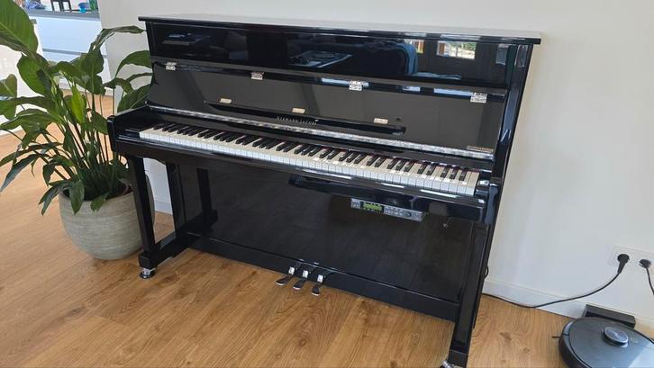 Hermann Jacobi Silent piano. Gratis transport in NL & BE bg, Muziek en Instrumenten, Piano's, Zo goed als nieuw, Zwart, Ophalen