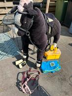 Animal riding paard. Bruin met zadel, dekje en poetskist., Ophalen, Gebruikt