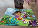 Dora Vloerpuzzel - Leuk en Leerzaam!, Ophalen of Verzenden, 10 tot 50 stukjes, Gebruikt, 2 tot 4 jaar