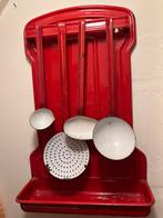 Rood emaille met gouden bies, Antiek en Kunst, Ophalen of Verzenden