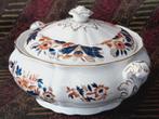 Mooie antieke dekschaal uit Engeland van Dovedale porselein., Ophalen of Verzenden