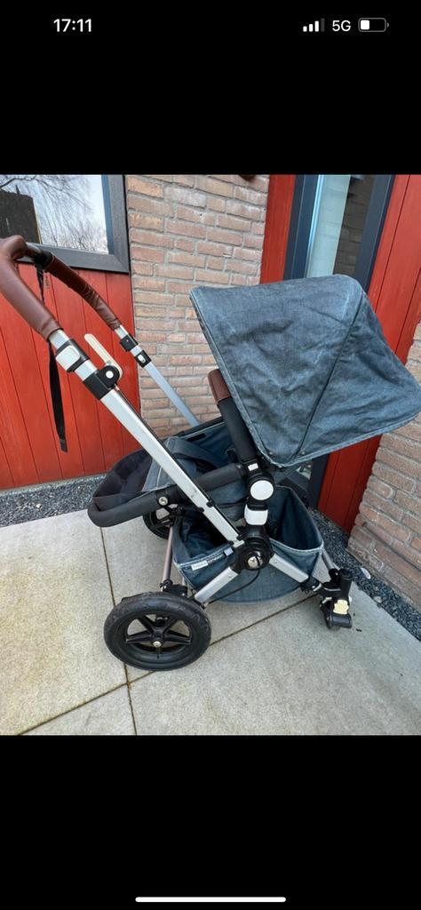 Bugaboo Cameleon 3 - Denim 107, Kinderen en Baby's, Kinderwagens en Combinaties, Gebruikt, Combiwagen, Bugaboo, Met reiswieg, Verstelbare duwstang