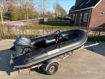 Roughneck rib rubberboot met Yahama 15 pk 4-takt beschikbaar voor biedingen