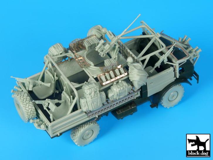 H-412,Black Dog 1-35,NO,T35182 ,Unimog Belgian sp, Hobby en Vrije tijd, Modelbouw | Auto's en Voertuigen, Gebruikt, Ophalen of Verzenden