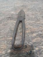Oud metalen schaar plaatschaar gereedschap old school antiek, Antiek en Kunst, Ophalen of Verzenden