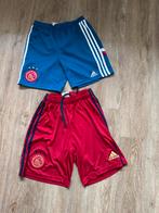 2 Originele Ajax Broekjes - Maat 11-12 jaar, Ophalen, Blauw, Overige maten, Voetbal