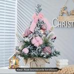 2 Kerstbomen met Sneeuweffect met roze versiering - Nieuw!, Ophalen, Nieuw