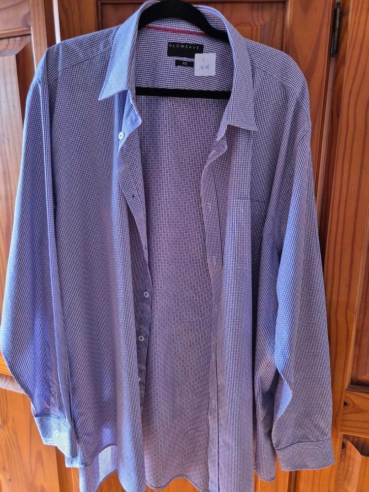 Overhemd lange mouw, 1 van 13, maat 4 xl, Kleding | Heren, Grote Maten, Zo goed als nieuw, Overhemd, Overige kleuren, Ophalen of Verzenden