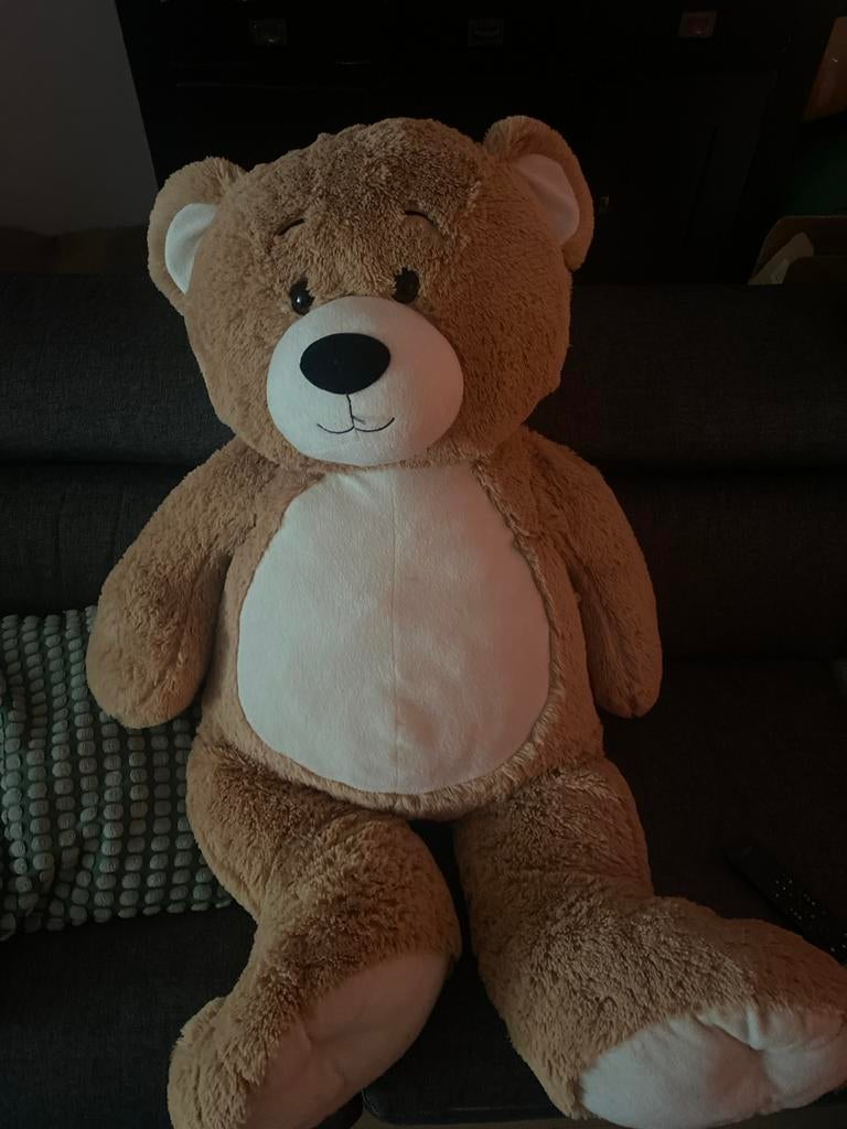 XXL Teddybeer - Knuffelbeer, Kinderen en Baby's, Speelgoed | Knuffels en Pluche, Ophalen, Zo goed als nieuw, Beer