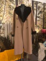 Elegante vintage jas met bontkraag maat L, Vintage, Elegant, Maat 42/44 (L), Ophalen of Verzenden