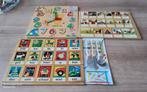 Houten klokpuzzel+kinderbestek,2 leesplankjes, Ophalen of Verzenden, Gebruikt, Taal en Lezen