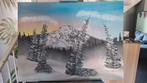 Winterlandschap Schilderij #17, Antiek en Kunst, Kunst | Schilderijen | Klassiek, Ophalen of Verzenden