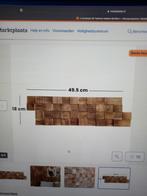 Hout strips 3d teakhout nieuw, Ophalen, Nieuw