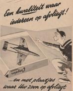 retro reclame 1955 Croydon sigaretten vliegtuig plaatjes, Verzamelen, Verzenden, Overige typen
