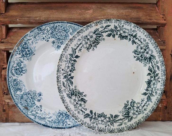 Oude  franse borden, Antiek en Kunst, Antiek | Servies los, Ophalen of Verzenden