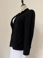 ETRO twv 1.079,- M/L IT48 jersey tricot jasje fluweel kraag, Etro, Zwart, Maat 42/44 (L), Ophalen of Verzenden