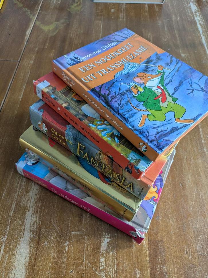 Geronimo Stilton - 5 stuks, Boeken, Kinderboeken | Jeugd | onder 10 jaar, Gelezen, Fictie algemeen, Ophalen of Verzenden