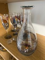 Tiffany Karaf met 6 Champagne Glazen, Glas of Glazen, Ophalen of Verzenden, Overige stijlen, Glas