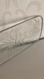 Vintage - Kristal glas serveer plank, Ophalen of Verzenden
