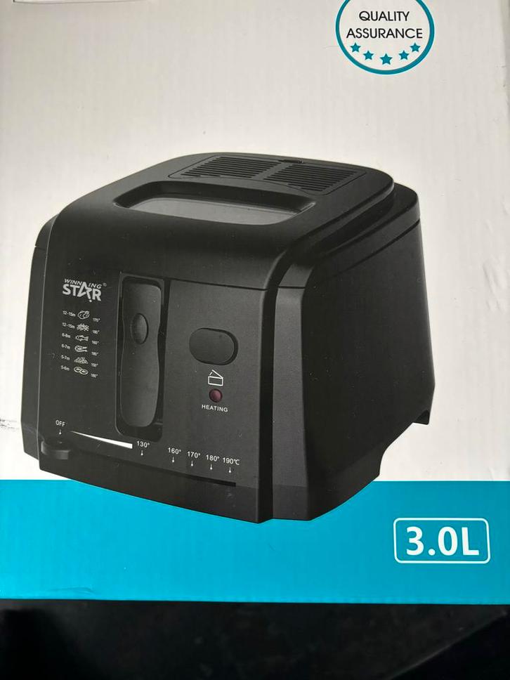 Nieuwe Frituurpan - Winning Star ST-9200, Witgoed en Apparatuur, Frituurpannen, Nieuw, 3 tot 4 liter, Uitneembare binnenpan, Ophalen of Verzenden