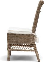 Riveira Maison eetkamerstoel riet rotan, Huis en Inrichting, Stoelen, Bruin, Riet of Rotan, Ophalen of Verzenden, Zo goed als nieuw
