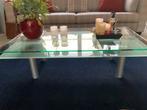 Glazen salontafel, Ophalen, Gebruikt, 100 tot 150 cm, 50 tot 100 cm