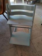Stokke stoel lichtblauw, Ophalen, Gebruikt, Meegroeistoel