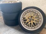 Gouden velgen met banden, Auto-onderdelen, Banden en Velgen, Ophalen, Gebruikt, 17 inch, Band(en)