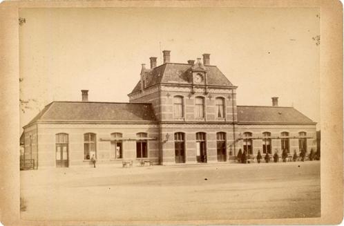 Kabinetfoto Gorinchem station ca. 1870-1890, Verzamelen, Ansichtkaarten | Nederland, Zuid-Holland, Voor 1920, Verzenden