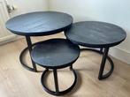 Salontafel Set van 3 Mangohout, Ophalen, Minder dan 45 cm, Minder dan 55 cm, Gebruikt