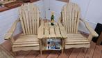 Houten tete a tete bank Geïmpregneerd, Ophalen, Nieuw
