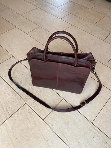Vintage Italiaanse leren aktetas – My Bag – 100% echt leer beschikbaar voor biedingen