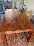 Teakhouten Eettafel 220x100, Huis en Inrichting, Gebruikt, Teakhout, 200 cm of meer, Vijf personen of meer
