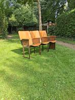 Oude bioscoopstoelen ., Drie, Vintage, Ophalen of Verzenden, Zo goed als nieuw
