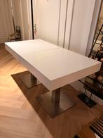 2 Moderne Eettafel / Presentatietafel, Huis en Inrichting, Tafels | Eettafels, Ophalen, Vierkant, 50 tot 100 cm, Zo goed als nieuw