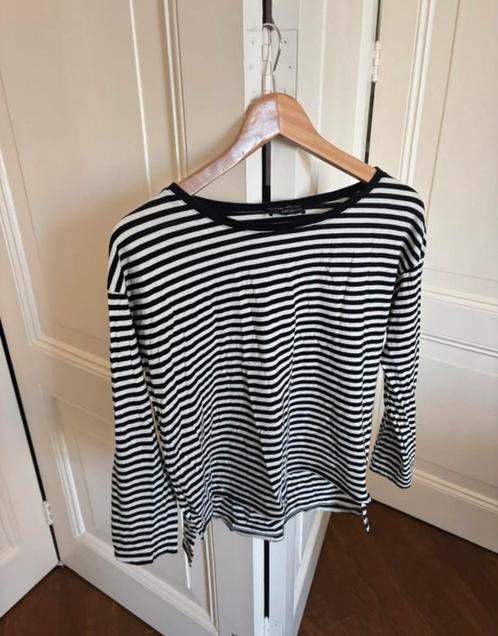 Zara zwart wit bretons gestreept shirt met boothals,maat S/M, Kleding | Dames, Tops, Zo goed als nieuw, Maat 38/40 (M), Zwart