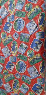 Vintage katoenen stof sportafbeeldingen. 120 x 90 cm, Ophalen of Verzenden, Nieuw, Katoen, 120 cm of meer