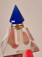 Zeldzaam 80's glas kristal parfum flesje, Antiek en Kunst, Antiek | Glas en Kristal, Ophalen of Verzenden