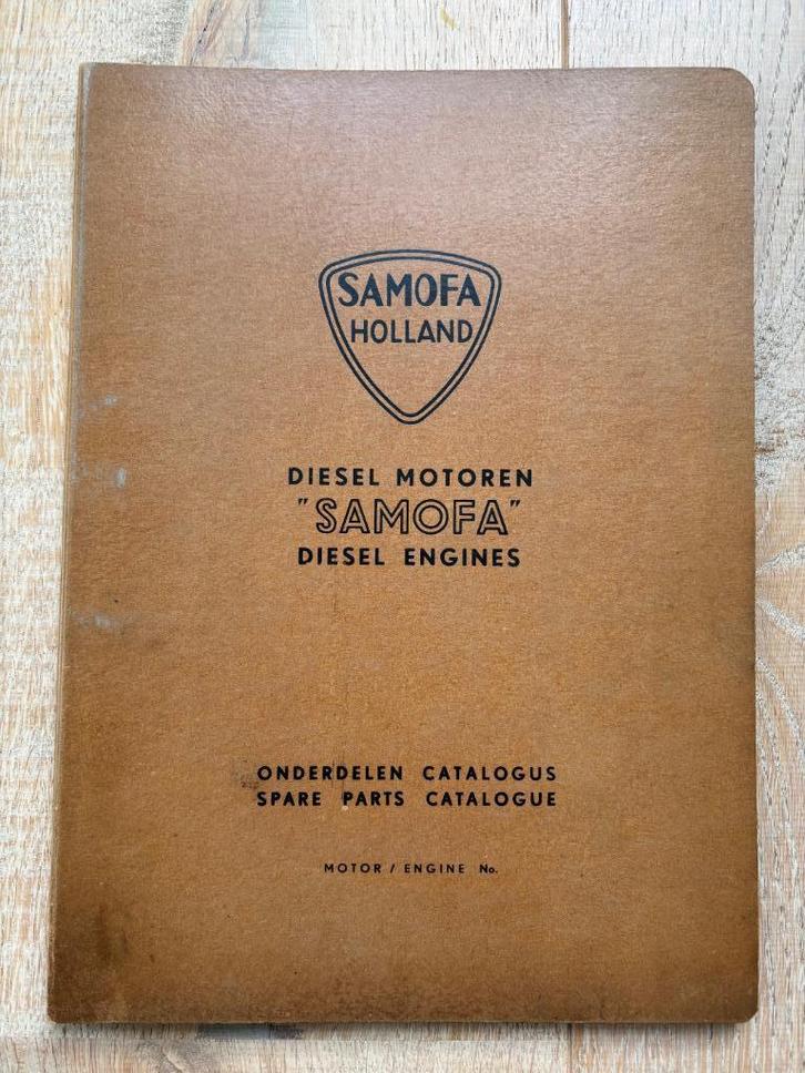 Fraaie onderdelencatalogus SAMOFA dieselmotoren type 1S & 2S, Motoren, Handleidingen en Instructieboekjes, Overige merken, Ophalen of Verzenden